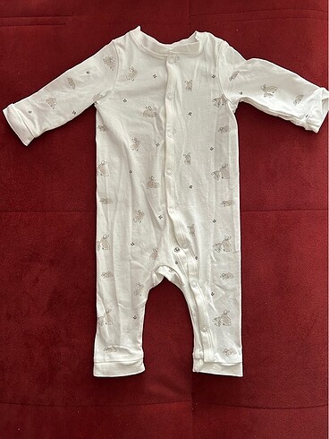 3 Ay Beden beyaz Renk H&M Alt Üst ve Tulum Takım 2-4 ay Pamuk Jarse