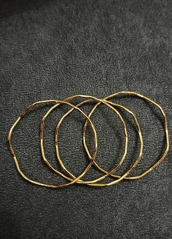 Çelik Ajda zikzak bilezik 4lü - Görsel 2