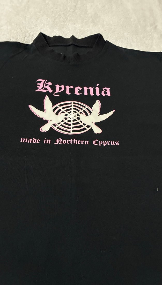 Siyah Baskılı Overce büyük beden battal boy tişört - Görsel 2