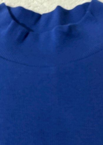 Mavi Balıkçı triko elbise - Görsel 3