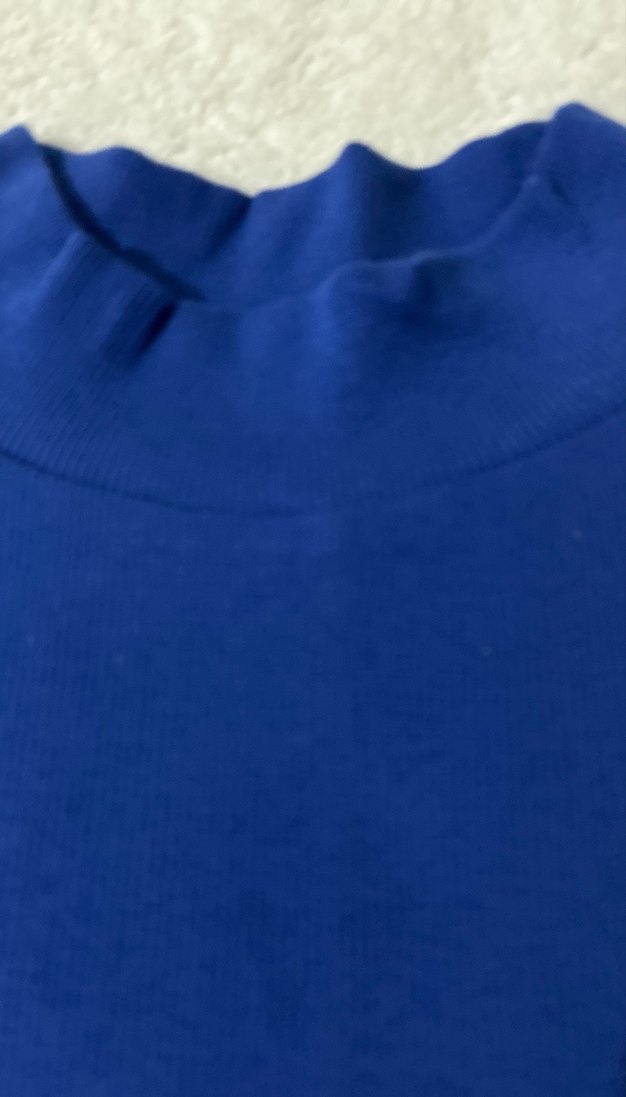 Mavi Balıkçı triko elbise - Görsel 3