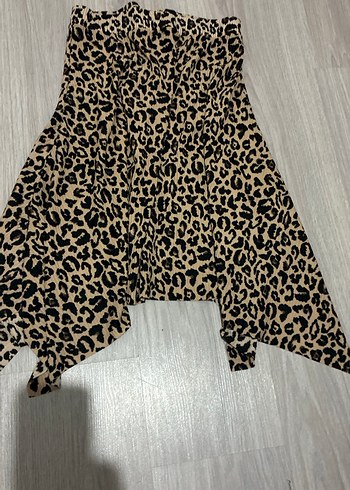 Leopar Desenli parçalı etek - Görsel 2