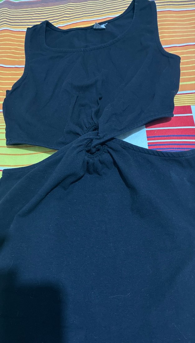 Koyu Renk Drapeli Midi elbise - Görsel 2