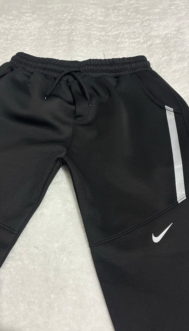 Erkek Siyah Fermuarlı Spor Eşofman Altı - Görsel 2