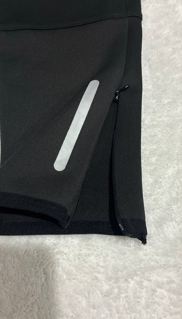 Erkek Siyah Fermuarlı Spor Eşofman Altı - Görsel 5