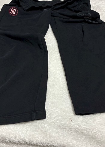 Fermuarlı Nakışlı Siyah Eşofman Altı - Görsel 6