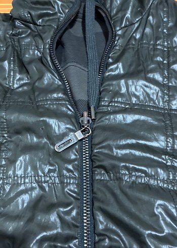 Erkek Gri Fermuarlı Sokak Stili Ceket - Görsel 2