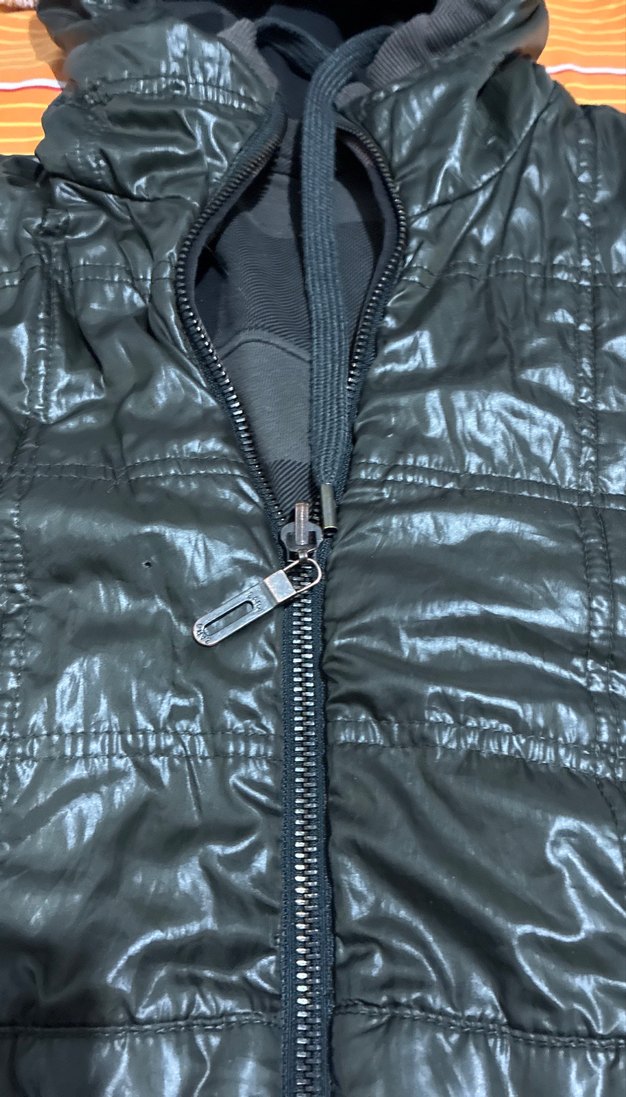 Erkek Gri Fermuarlı Sokak Stili Ceket - Görsel 2