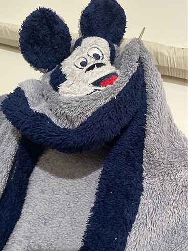 Mickey mouselı çocuk bornoz - Görsel 2
