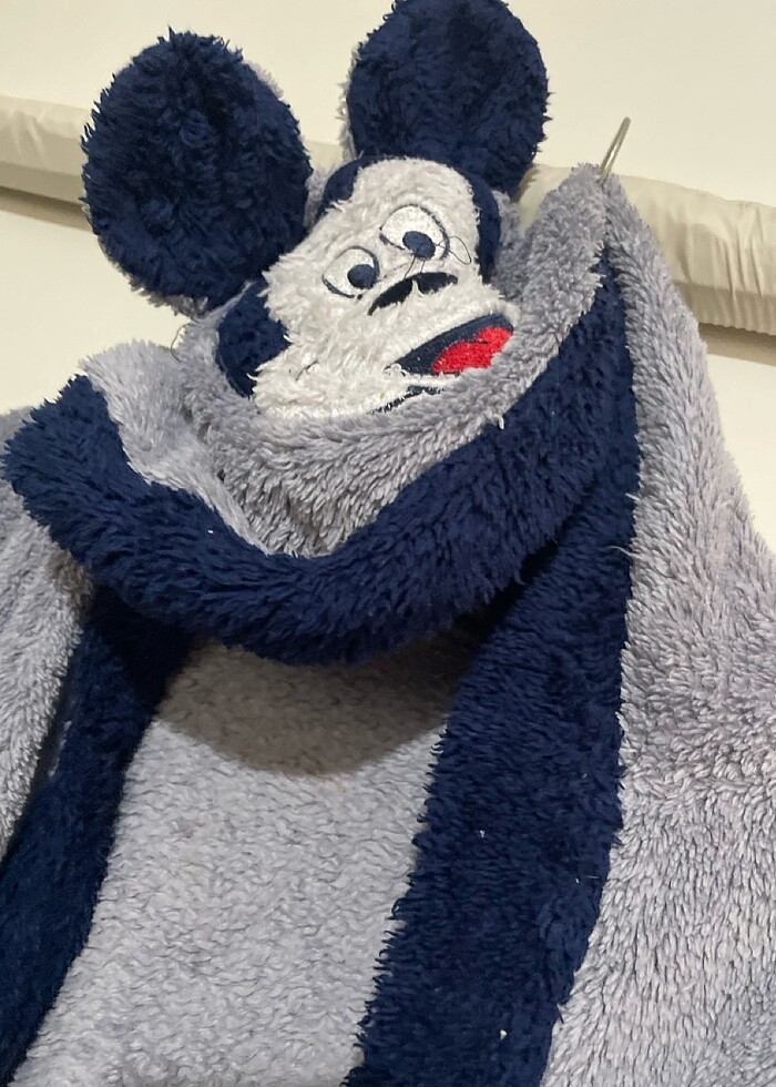 Mickey mouselı çocuk bornoz - Görsel 2