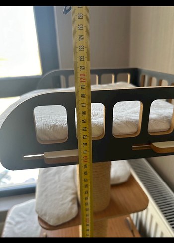 Gri Kedi Tırmalama ve Oyun Evi - Görsel 3