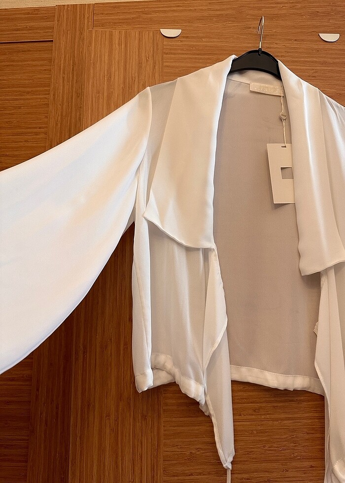 Şifon gömlek ceket - Görsel 2