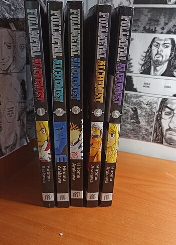 Fullmetal Alchemist 1 2 3 4 5 set manga SATILDI