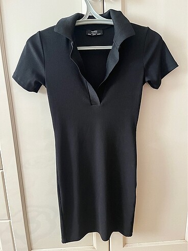 Bershka siyah mini elbise