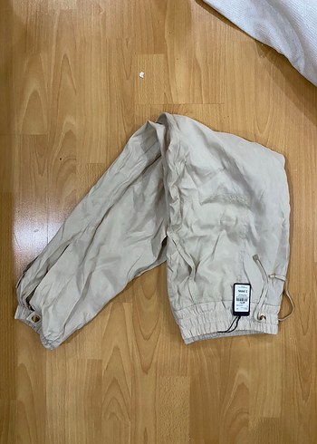 Network Bej Midi Keten Rahat Kesim Kadın Pantolon - Görsel 5