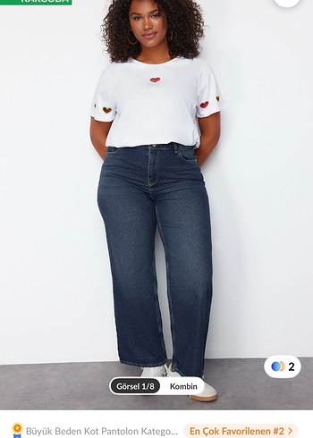 Trendyol & Milla Ty Milla Koyu Mavi Denim Jean