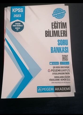 2023 KPSS Pegem Eğitim bilimleri soru bankası seti 