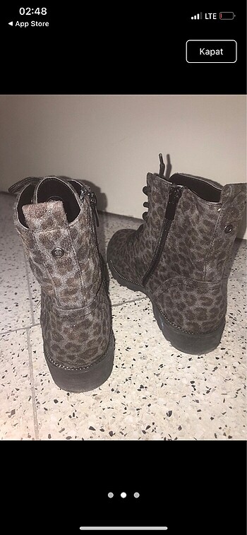 Catwalk Junkie Leopar desenli bot
