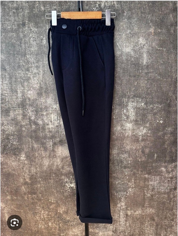 Lacivert Bel Detaylı unisex Eşofman Altı - Görsel 3