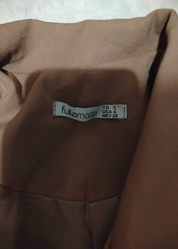 Bej Düğmeli Kadın Blazer Ceket - Görsel 2