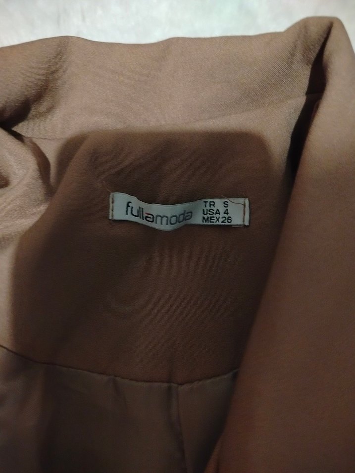 Bej Düğmeli Kadın Blazer Ceket - Görsel 2