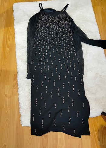 Siyah Abiye Elbise Takım - Görsel 2