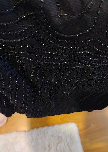 Siyah Mini Elbise - Görsel 3