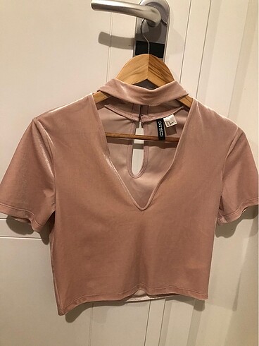 H&M Çok şık kadife bluz