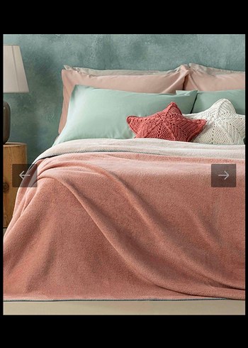 Pastel Pembe battaniye tek kişilik