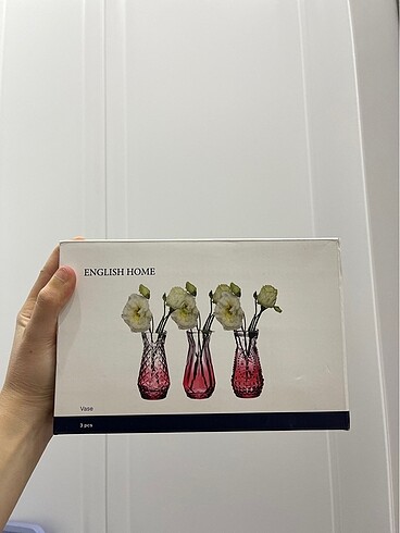Englısh home 3 lü vazo yeni hiç kullanışmamış