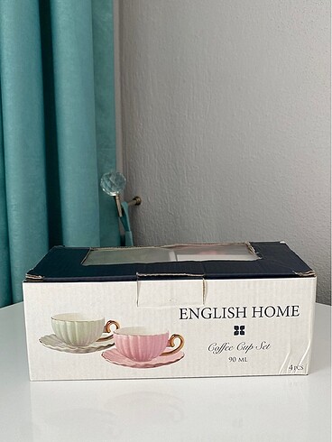 Beden pembe Renk Englısh home 2 li fincan takımı yeni kutusunda