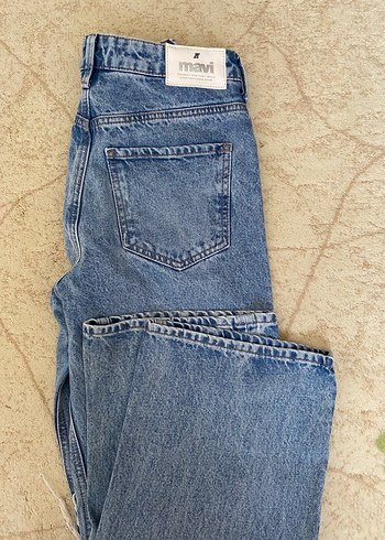 xs Beden mavi Renk Geniş Kesim Kot Pantolon