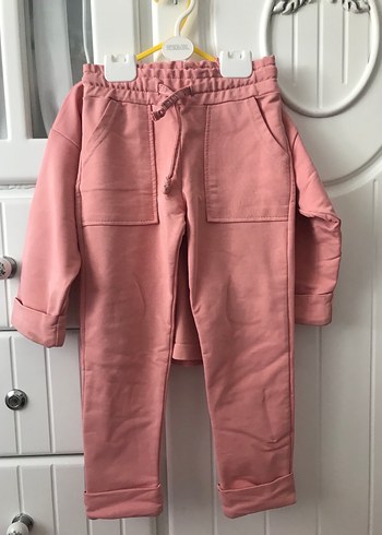 LC Waikiki Pembe Bebek Kız Uzun Kollu Takım