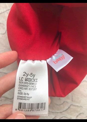 3-5 Yaş, 21 cm Beden çeşitli Renk Lc Waikiki bereler