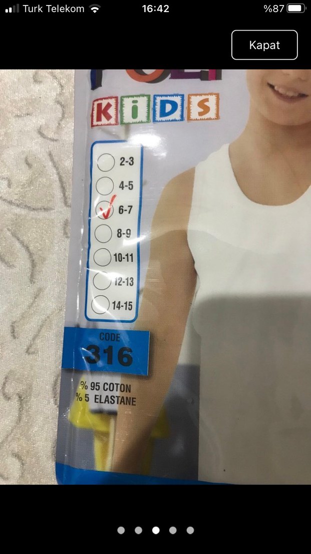 6 adet sıfır paketli atlet - Görsel 3