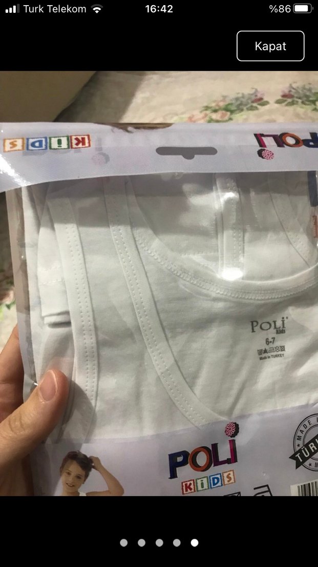 6 adet sıfır paketli atlet - Görsel 2