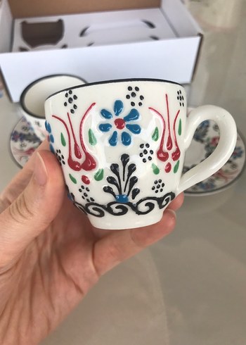 El yapımı kahve fincan takımı - Görsel 5