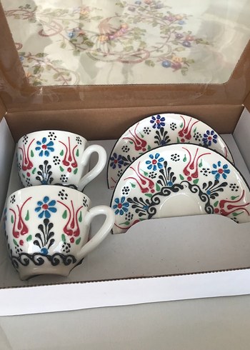 El yapımı kahve fincan takımı - Görsel 2