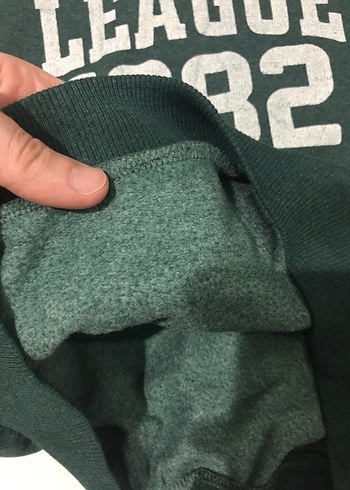 Yeşil Kapüşonlu Sweatshirt - Görsel 4