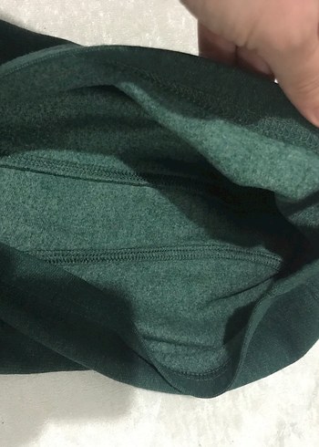 Yeşil Kapüşonlu Sweatshirt - Görsel 6