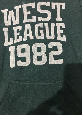 Yeşil Kapüşonlu Sweatshirt - Görsel 7