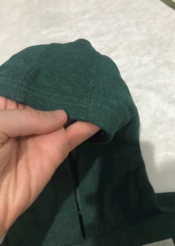 Yeşil Kapüşonlu Sweatshirt - Görsel 5