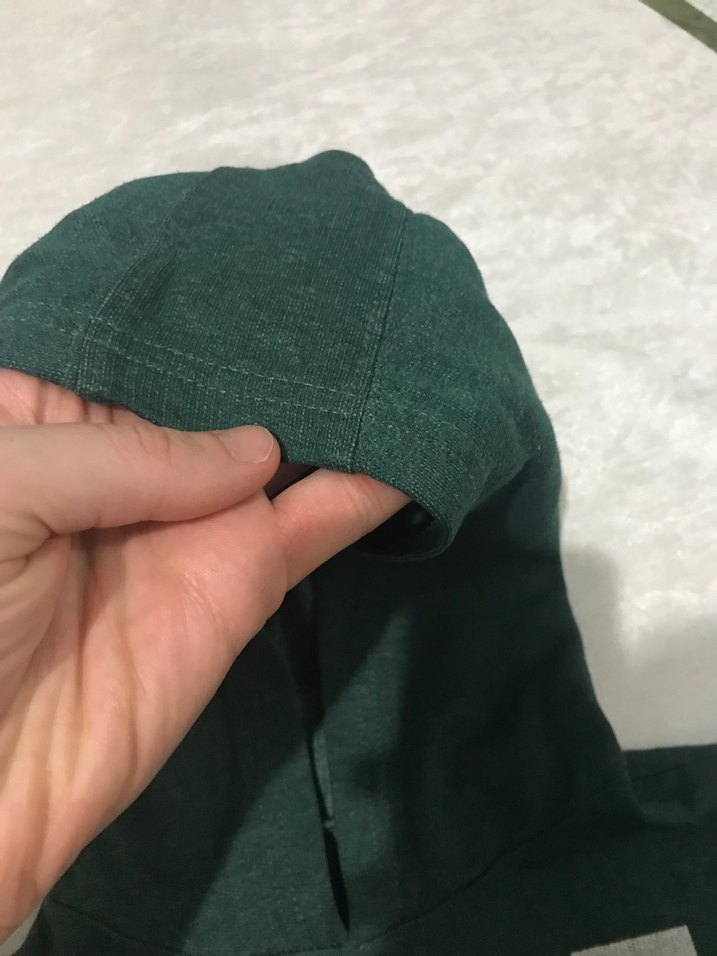 Yeşil Kapüşonlu Sweatshirt - Görsel 5