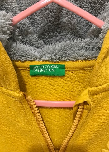 Benetton kapüşonlu sweat - Görsel 3