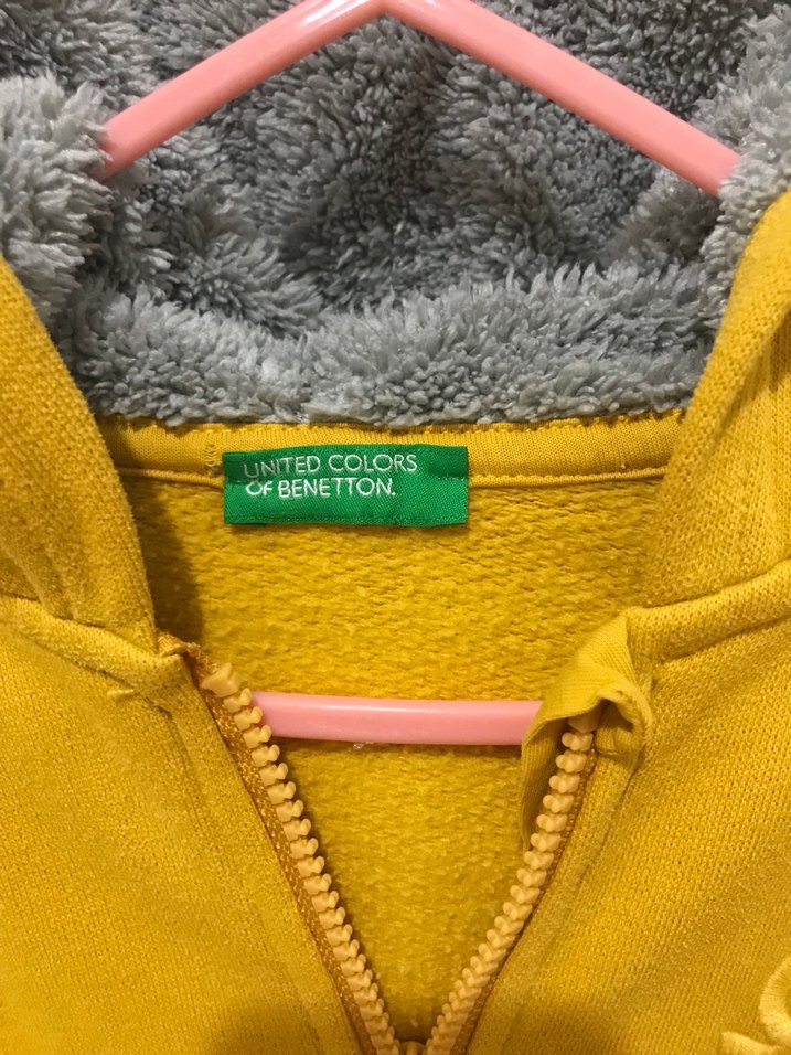 Benetton kapüşonlu sweat - Görsel 3