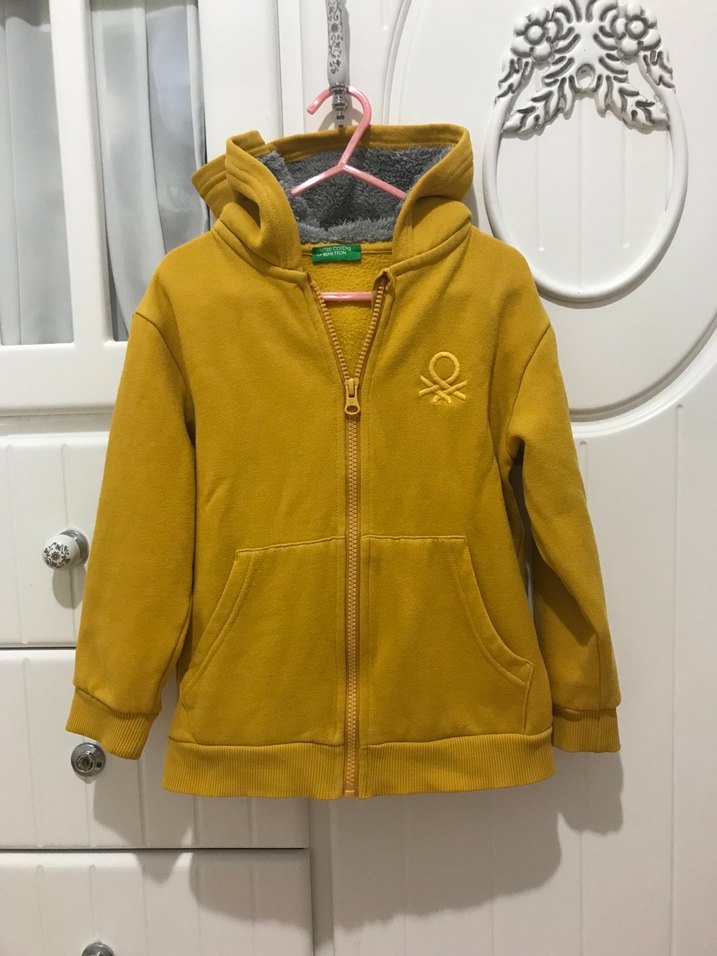 Benetton kapüşonlu sweat - Görsel 2