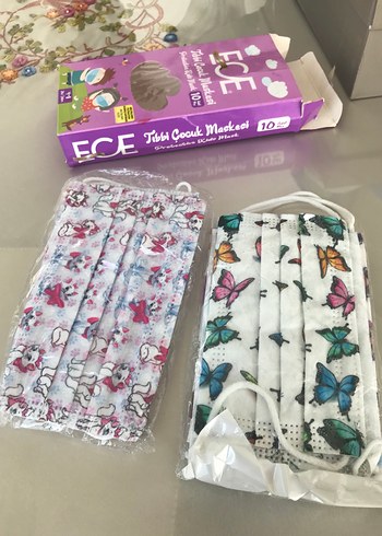 ECE Pastel Mor Tıbbi Çocuk Maskesi 10'lu - Görsel 4