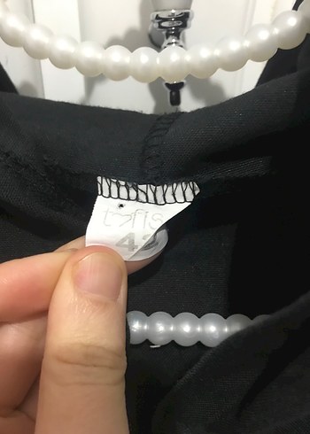 Siyah Uzun Gösterişli Hamile Ceketi - Görsel 8