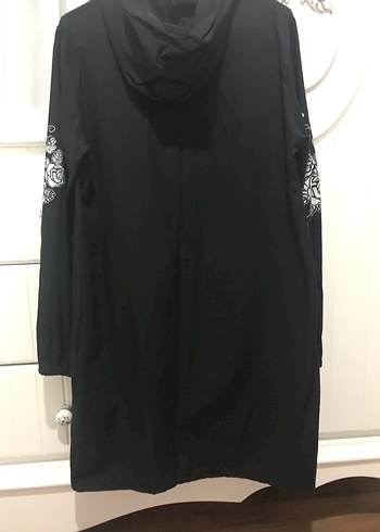 Siyah Uzun Gösterişli Hamile Ceketi - Görsel 9