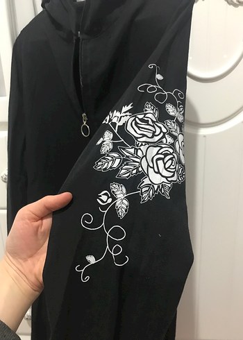 Siyah Uzun Gösterişli Hamile Ceketi - Görsel 4